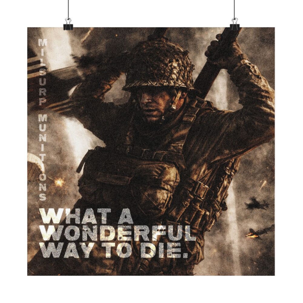 What A Wonderful Way to Die Poster